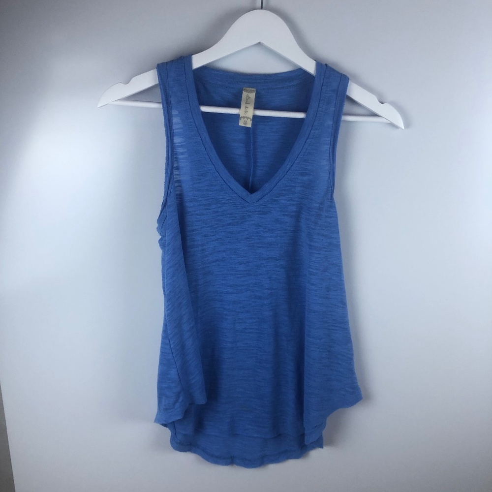 Altar’d State Blue Flowy Tank Top